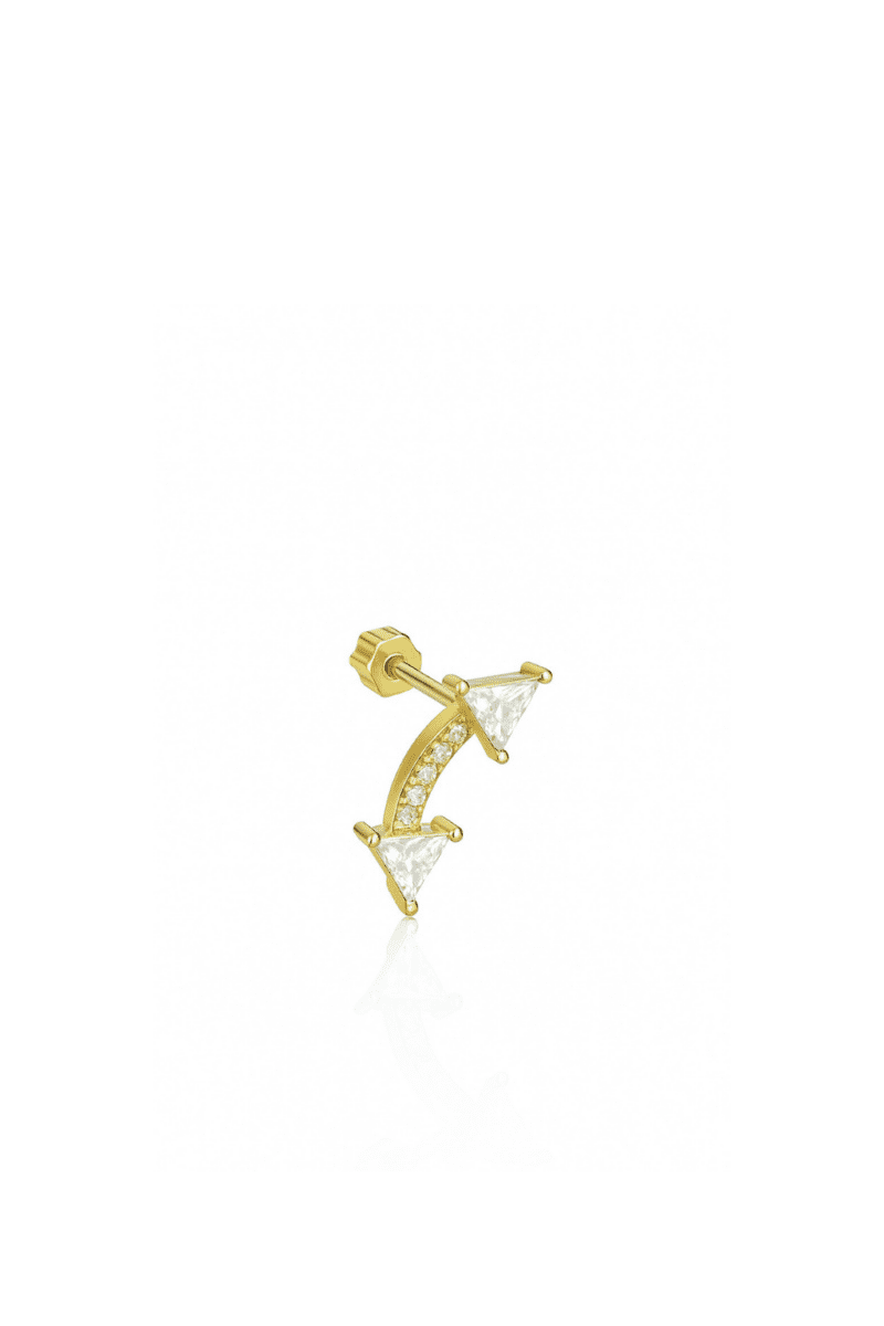 İki Ucu Ok Gold Piercing
