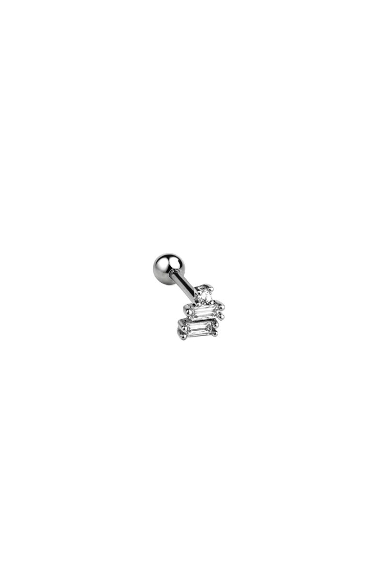 Silver Küçük Kırık Baget Piercing