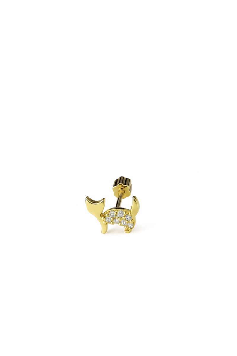 Gold Kedi Piercing
