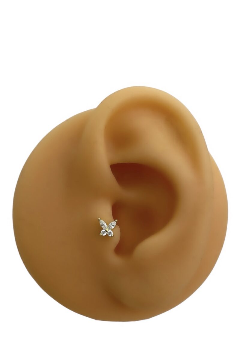Gold Kelebek Piercing