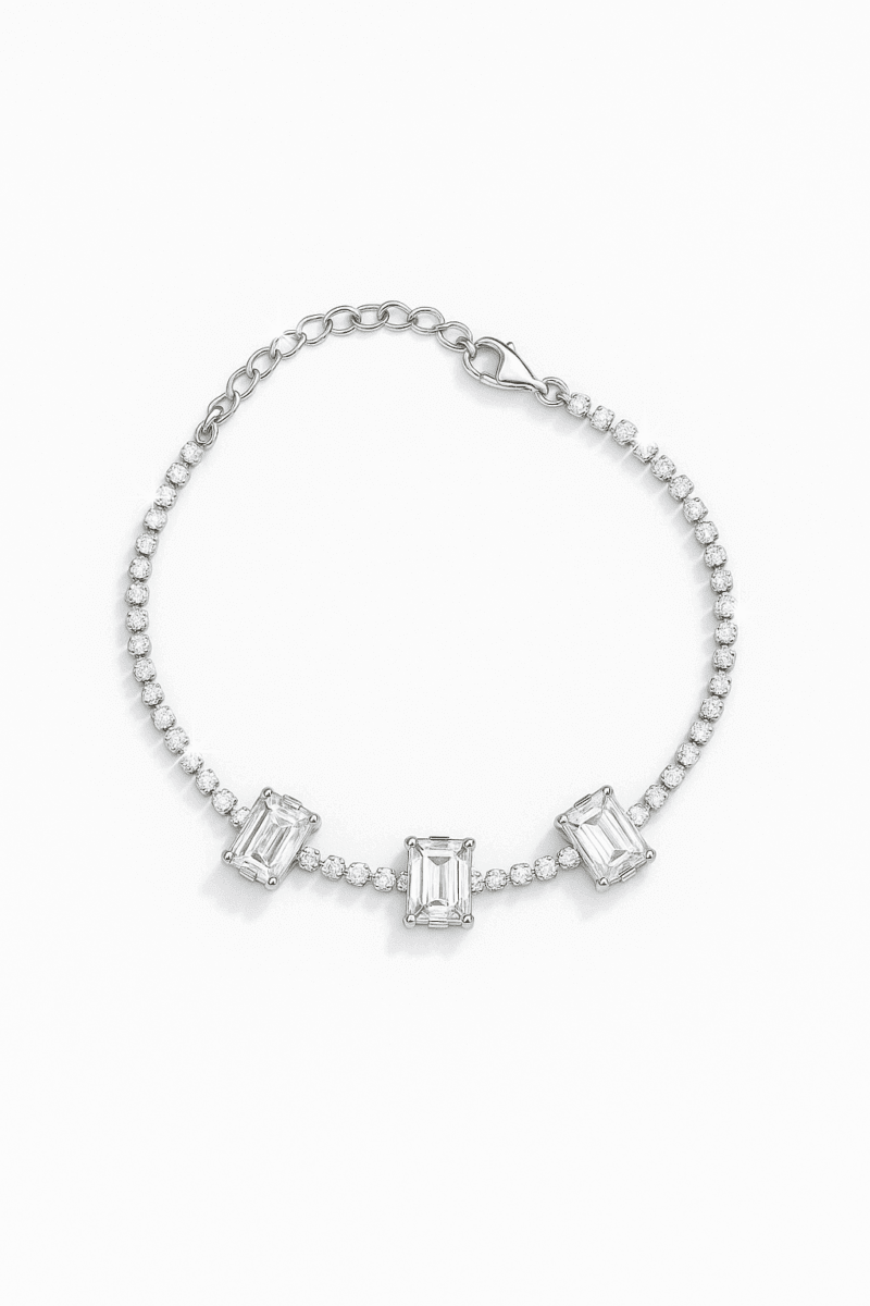 Swarovski Taşlı Baget Tennis Bileklik