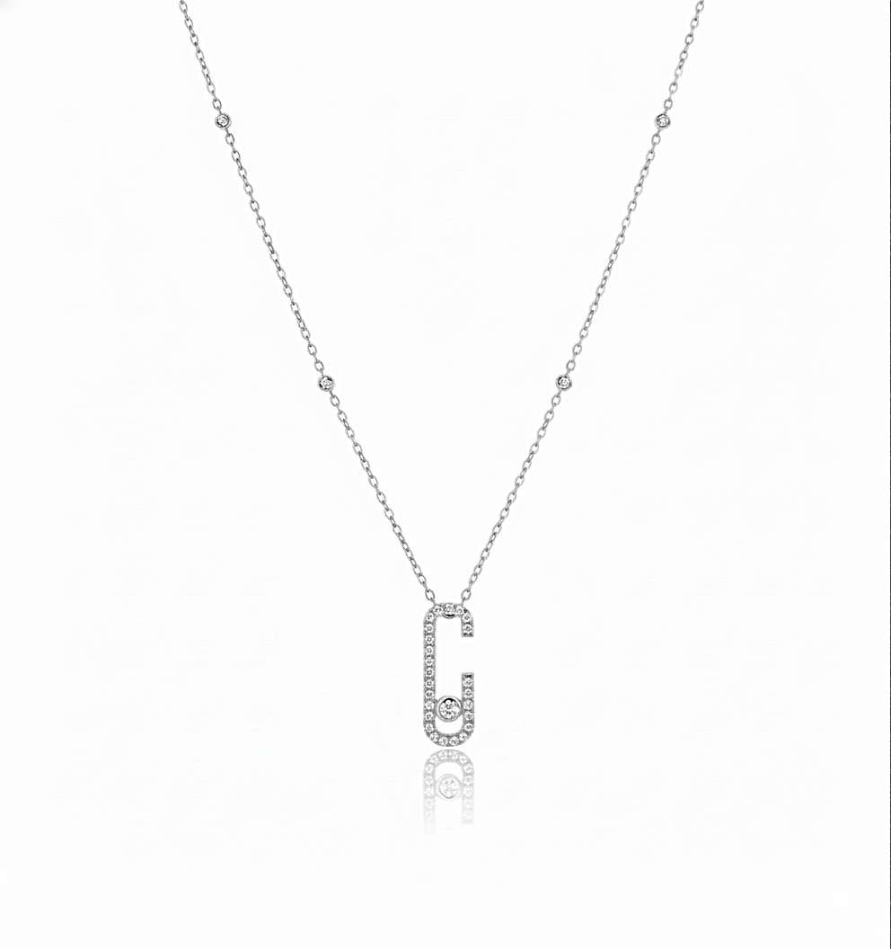 Messika Model Topcuk Zincirli Silver Kolye