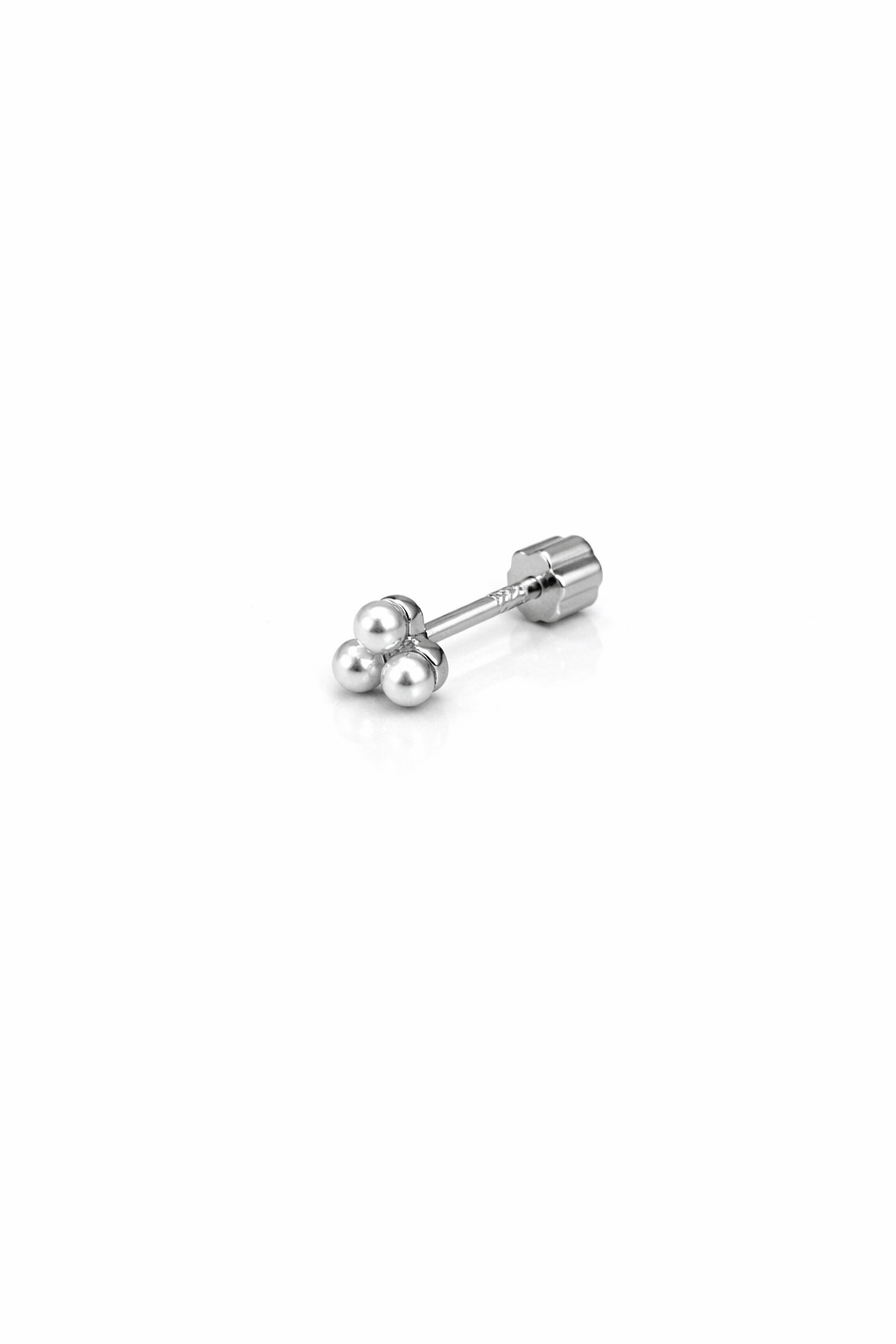 Mini Üç İncili Silver Piercing