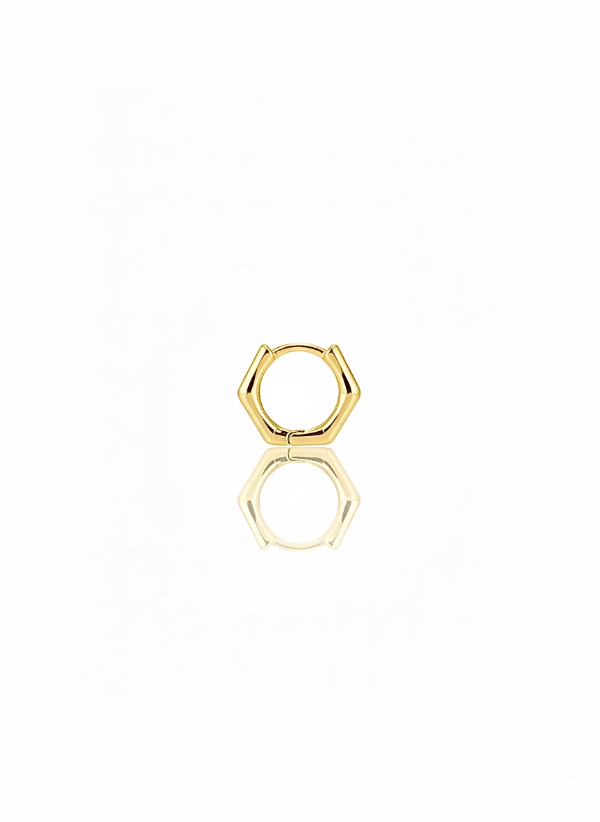 Gold Beşgen Piercing