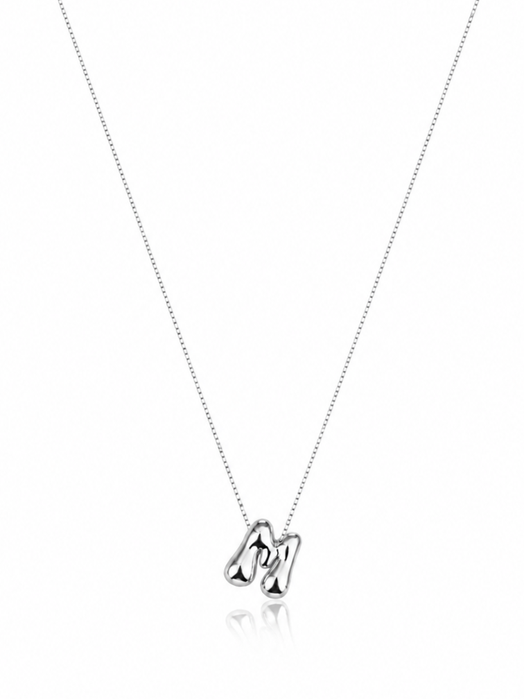 Balon Silver Harf Kolye ”M”